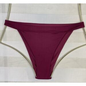New Andie Swim Caicos Bottom Cheeky Plum Bikini Bottom Swimsuit Size XS